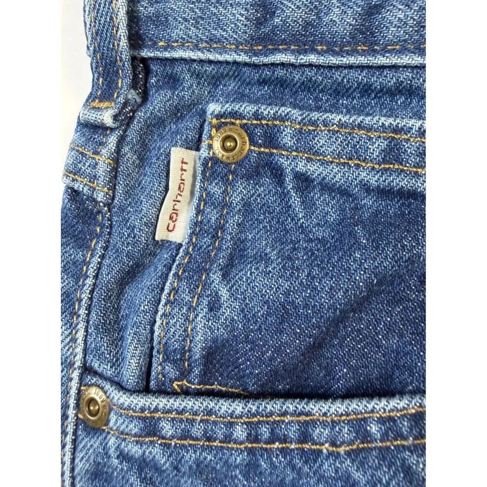 Carhartt B17 DST Jeans Mens 42x34 Relaxed Fit Tapered Dark Stone Workwear